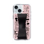 Slim Protection Case - STAND & RING RIBBON Black［ Rune Naito - RUNE Girl Retro & Modern - Pink ］
