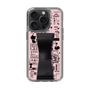 Slim Protection Case - STAND & RING RIBBON Black［ Rune Naito - RUNE Girl Retro & Modern - Pink ］