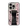 Slim Protection Case - STAND & RING RIBBON Black［ Rune Naito - RUNE Girl Retro & Modern - Pink ］