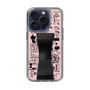 Slim Protection Case - STAND & RING RIBBON Black［ Rune Naito - RUNE Girl Retro & Modern - Pink ］