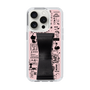 Slim Protection Case - STAND & RING RIBBON Black［ Rune Naito - RUNE Girl Retro & Modern - Pink ］