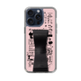 Slim Protection Case - STAND & RING RIBBON Black［ Rune Naito - RUNE Girl Retro & Modern - Pink ］