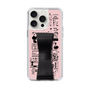 Slim Protection Case - STAND & RING RIBBON Black［ Rune Naito - RUNE Girl Retro & Modern - Pink ］