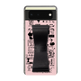 Slim Protection Case - STAND & RING RIBBON Black［ Rune Naito - RUNE Girl Retro & Modern - Pink ］