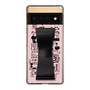 Slim Protection Case - STAND & RING RIBBON Black［ Rune Naito - RUNE Girl Retro & Modern - Pink ］