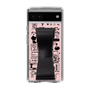 Slim Protection Case - STAND & RING RIBBON Black［ Rune Naito - RUNE Girl Retro & Modern - Pink ］