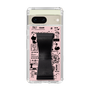 Slim Protection Case - STAND & RING RIBBON Black［ Rune Naito - RUNE Girl Retro & Modern - Pink ］