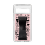 Slim Protection Case - STAND & RING RIBBON Black［ Rune Naito - RUNE Girl Retro & Modern - Pink ］
