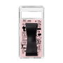 Slim Protection Case - STAND & RING RIBBON Black［ Rune Naito - RUNE Girl Retro & Modern - Pink ］