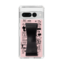 Slim Protection Case - STAND & RING RIBBON Black［ Rune Naito - RUNE Girl Retro & Modern - Pink ］