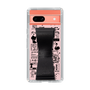 Slim Protection Case - STAND & RING RIBBON Black［ Rune Naito - RUNE Girl Retro & Modern - Pink ］