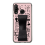 Slim Protection Case - STAND & RING RIBBON Black［ Rune Naito - RUNE Girl Retro & Modern - Pink ］
