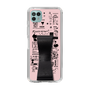 Slim Protection Case - STAND & RING RIBBON Black［ Rune Naito - RUNE Girl Retro & Modern - Pink ］