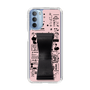Slim Protection Case - STAND & RING RIBBON Black［ Rune Naito - RUNE Girl Retro & Modern - Pink ］