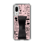 Slim Protection Case - STAND & RING RIBBON Black［ Rune Naito - RUNE Girl Retro & Modern - Pink ］
