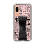 Slim Protection Case - STAND & RING RIBBON Black［ Rune Naito - RUNE Girl Retro & Modern - Pink ］