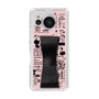 Slim Protection Case - STAND & RING RIBBON Black［ Rune Naito - RUNE Girl Retro & Modern - Pink ］