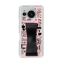Slim Protection Case - STAND & RING RIBBON Black［ Rune Naito - RUNE Girl Retro & Modern - Pink ］