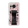 Slim Protection Case - STAND & RING RIBBON Black［ Rune Naito - RUNE Girl Retro & Modern - Pink ］
