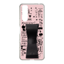 Slim Protection Case - STAND & RING RIBBON Black［ Rune Naito - RUNE Girl Retro & Modern - Pink ］