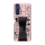 Slim Protection Case - STAND & RING RIBBON Black［ Rune Naito - RUNE Girl Retro & Modern - Pink ］