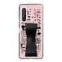 Slim Protection Case - STAND & RING RIBBON Black［ Rune Naito - RUNE Girl Retro & Modern - Pink ］