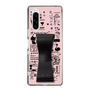 Slim Protection Case - STAND & RING RIBBON Black［ Rune Naito - RUNE Girl Retro & Modern - Pink ］