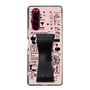 Slim Protection Case - STAND & RING RIBBON Black［ Rune Naito - RUNE Girl Retro & Modern - Pink ］