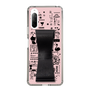 Slim Protection Case - STAND & RING RIBBON Black［ Rune Naito - RUNE Girl Retro & Modern - Pink ］