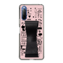 Slim Protection Case - STAND & RING RIBBON Black［ Rune Naito - RUNE Girl Retro & Modern - Pink ］