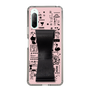 Slim Protection Case - STAND & RING RIBBON Black［ Rune Naito - RUNE Girl Retro & Modern - Pink ］