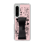 Slim Protection Case - STAND & RING RIBBON Black［ Rune Naito - RUNE Girl Retro & Modern - Pink ］