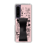 Slim Protection Case - STAND & RING RIBBON Black［ Rune Naito - RUNE Girl Retro & Modern - Pink ］
