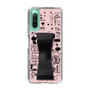 Slim Protection Case - STAND & RING RIBBON Black［ Rune Naito - RUNE Girl Retro & Modern - Pink ］