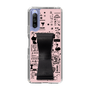 Slim Protection Case - STAND & RING RIBBON Black［ Rune Naito - RUNE Girl Retro & Modern - Pink ］