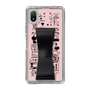 Slim Protection Case - STAND & RING RIBBON Black［ Rune Naito - RUNE Girl Retro & Modern - Pink ］