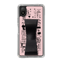 Slim Protection Case - STAND & RING RIBBON Black［ Rune Naito - RUNE Girl Retro & Modern - Pink ］