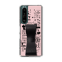 Slim Protection Case - STAND & RING RIBBON Black［ Rune Naito - RUNE Girl Retro & Modern - Pink ］