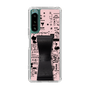 Slim Protection Case - STAND & RING RIBBON Black［ Rune Naito - RUNE Girl Retro & Modern - Pink ］