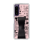 Slim Protection Case - STAND & RING RIBBON Black［ Rune Naito - RUNE Girl Retro & Modern - Pink ］