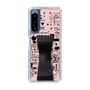 Slim Protection Case - STAND & RING RIBBON Black［ Rune Naito - RUNE Girl Retro & Modern - Pink ］