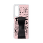 Slim Protection Case - STAND & RING RIBBON Black［ Rune Naito - RUNE Girl Retro & Modern - Pink ］