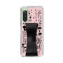Slim Protection Case - STAND & RING RIBBON Black［ Rune Naito - RUNE Girl Retro & Modern - Pink ］