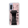 Slim Protection Case - STAND & RING RIBBON Black［ Rune Naito - RUNE Girl Retro & Modern - Pink ］
