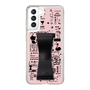 Slim Protection Case - STAND & RING RIBBON Black［ Rune Naito - RUNE Girl Retro & Modern - Pink ］