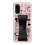 Slim Protection Case - STAND & RING RIBBON Black［ Rune Naito - RUNE Girl Retro & Modern - Pink ］