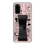 Slim Protection Case - STAND & RING RIBBON Black［ Rune Naito - RUNE Girl Retro & Modern - Pink ］