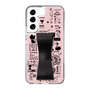 Slim Protection Case - STAND & RING RIBBON Black［ Rune Naito - RUNE Girl Retro & Modern - Pink ］