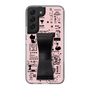 Slim Protection Case - STAND & RING RIBBON Black［ Rune Naito - RUNE Girl Retro & Modern - Pink ］
