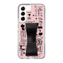 Slim Protection Case - STAND & RING RIBBON Black［ Rune Naito - RUNE Girl Retro & Modern - Pink ］